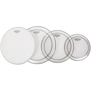 Remo PROPACK PINSTRIPE CLEAR 10",12",14" + AMBASADOR ARENADO 14" Parche