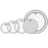 Remo PROPACK 10",12",14" CLEAR PINSTRIPE, 22" CLEAR PINSTRIPE P3 + Gratis EMBASSADOR COATED 14" Parches