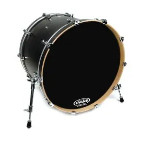 Parche Evans 22" Resonant Negro Capa Simple BD22RBG