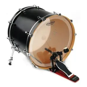 Parche Evans 22" EQ4 Transparente Capa Simple Con Falam BD22GB4