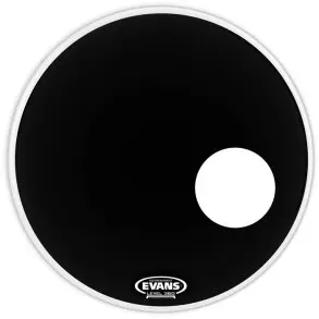Parche Evans 20" Eq3 Negro Capa Simple con Agujero BD20RB