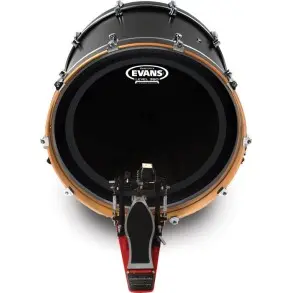 Parche Evans 22" Emad Onyx Negro Capa Simple BD22EMADONX
