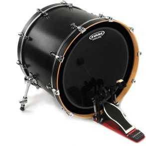 Parche Evans 22" Emad Onyx Negro Capa Simple BD22EMADONX