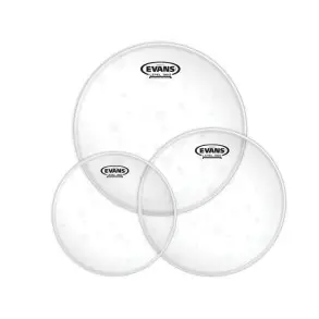 Parche Evans TOM PACK HIDRAULICO CAPA DOBLE CLEAR 10", 12" Y 14"
