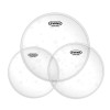 Evans TOM PACK HIDRAULICO CAPA DOBLE CLEAR 12", 13" Y 16" Parche