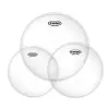 Evans TOM PACK HIDRAULICO CAPA DOBLE CLEAR 12", 13" Y 16" Parche