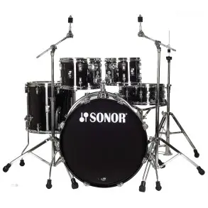 Bateria Sonor AQ1STAGE Piano BLACK Soportes Incluidos