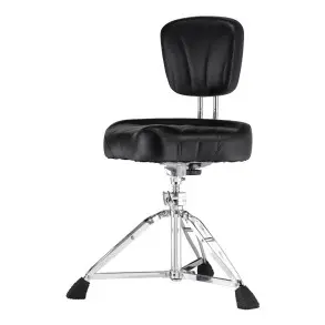 Banqueta Pearl Tipo Moto con respaldo Regulable con Rosca D-2500BR