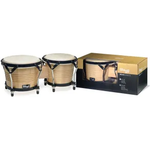 Bongoe Stagg Latino de madera 6.5" y 7.5" BW200 Natural