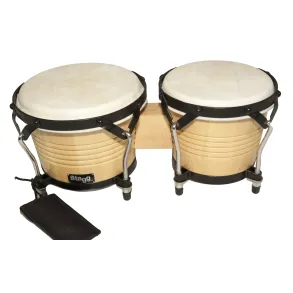 Bongoe Stagg Latino de madera 6.5" y 7.5" BW200 Natural