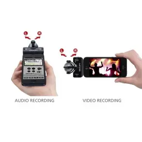 Microfono Zoom Condenser iQ5/B Color Negro