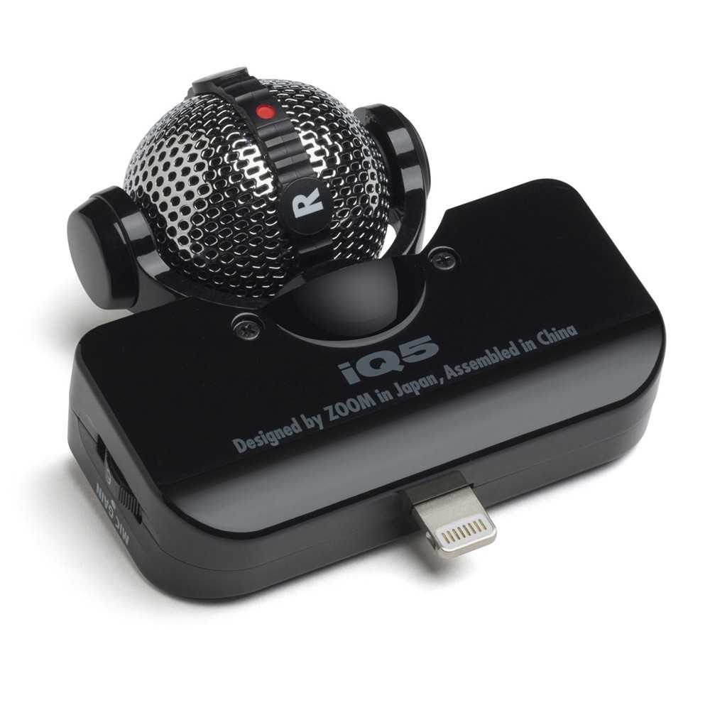 Microfono Zoom Condenser iQ5B Negro Salida auriculares