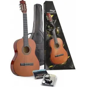 Pack Guitarra Clasica Stagg Con Accesorios Incluidos C542P