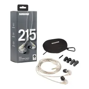 Auriculares Shure Intraural Profesionales SE215-CL Color Clear