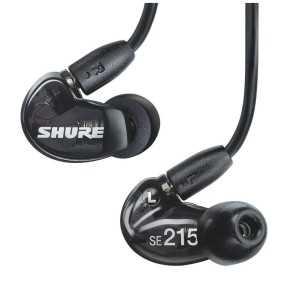 Auriculares Shure Intraural Profesionales SE215-K  Color Negro