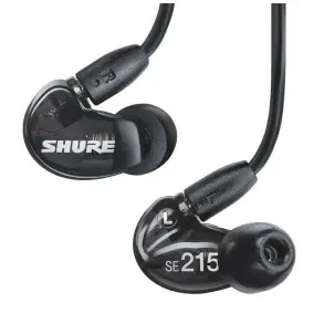 Auriculares Shure Intraural Profesionales SE215-K Color Negro