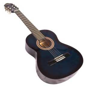 Guitarra Clasica Valencia de Estudio Tamaño Mini (22") VC102BUS Color: Azul Esfumado