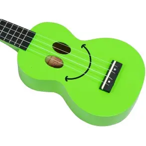 Ukelele Mahalo Soprano U-SMILE GN Funda Verde