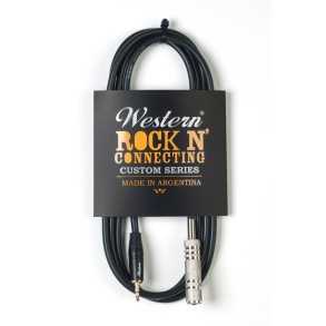 Cable Western Mini Plug 3,5mm a Jack stereo para plug de 1/4 2 metros MINIJACKN20
