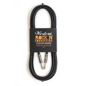 Cable Western Plug Plug Mono Ficha Cromado 6 metros MCR60