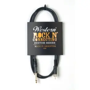 Cable Western Plug RCA - Plug Mono 1/4. 1,5 metros RCAP15