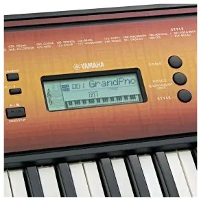 Teclado Yamaha PSRE360 5 Octavas - Sensitivo Color Mahogany