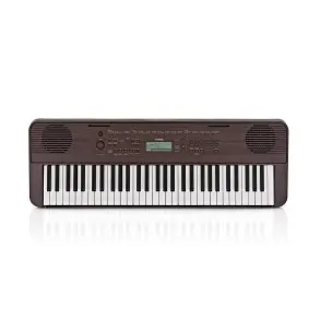 Teclado Yamaha PSRE360 5 Octavas - Sensitivo Color Marrón