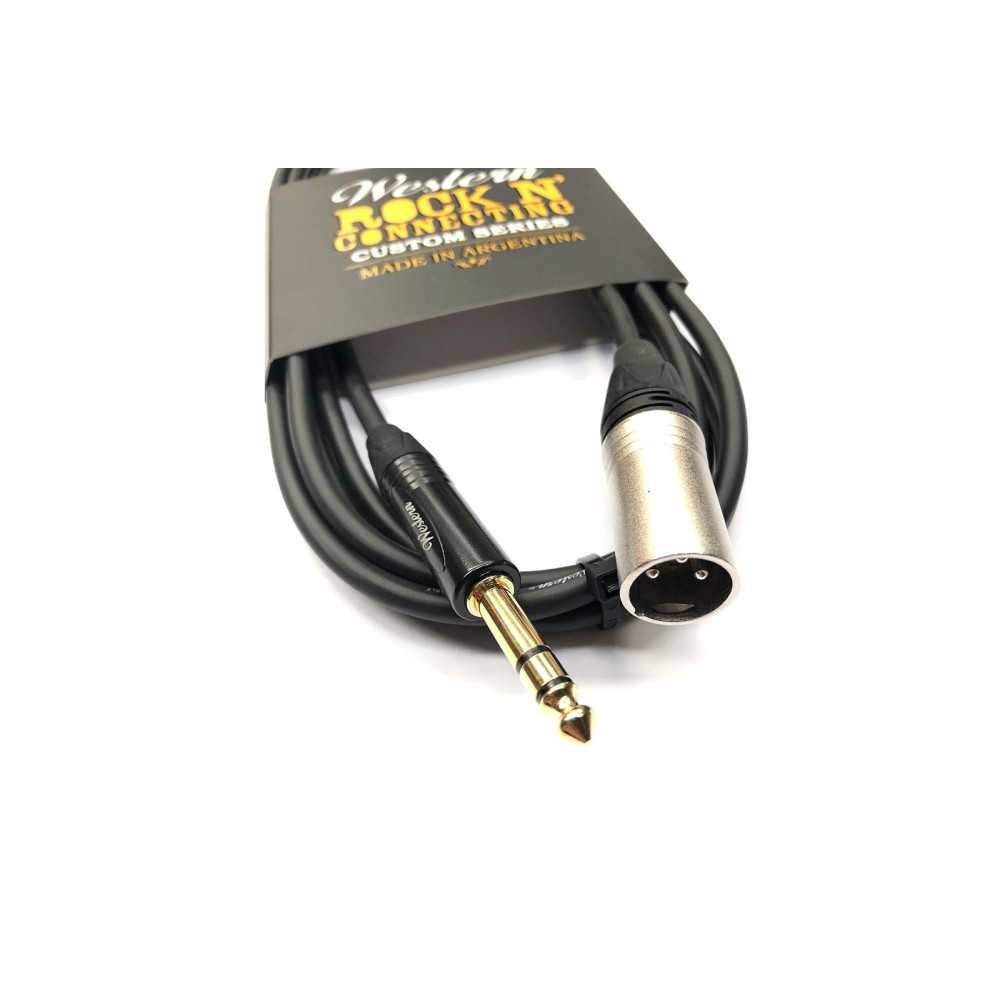 Cable Western XLR Macho a Plug Balanceado 2 mts CMPTRS20
