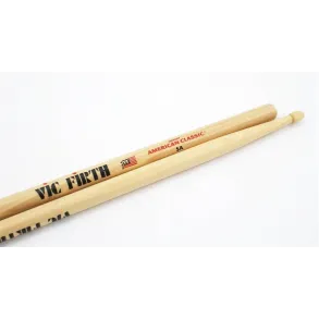 Palillos Vic Firth 5a AMERICAN CLASSIC® Hickory Punta Madera
