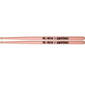 Baquetas Palillos Vic Firth Kids Niños Punta De Madera Rosa