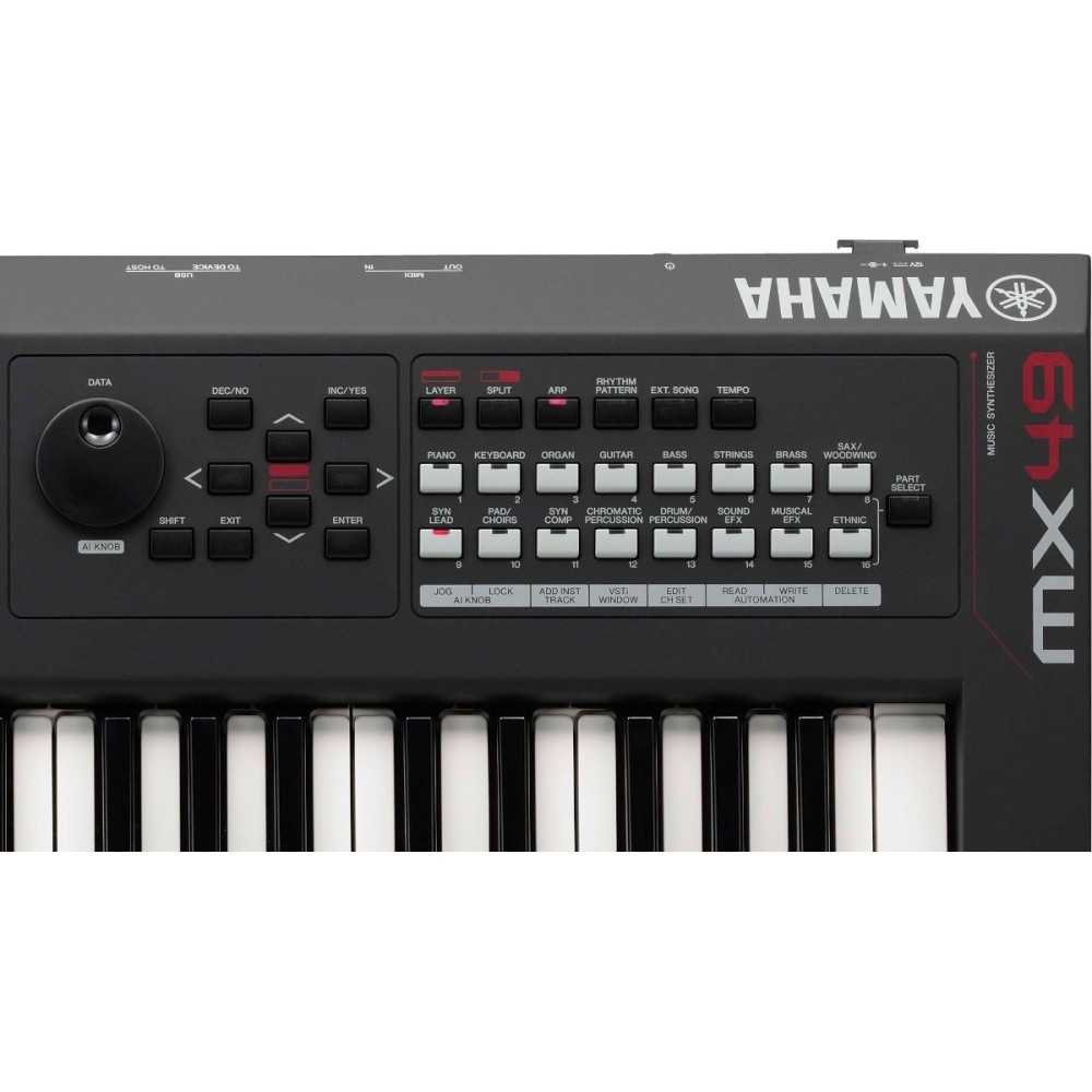 Sintetizador Yamaha De 49 Teclas Performance MX49 BK