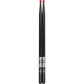 Palillos Baquetas Nova By Vic Firth 5anb Punta Nylon Rojo Bk