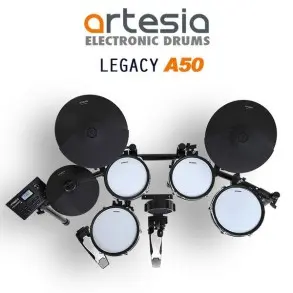 Bateria electronica Artesia A50 5 Cuerpos Parches Mesh doble zona