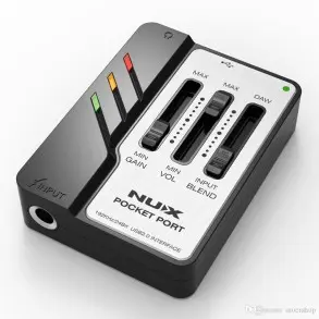 Interfaz de Audio Nux Guitar Pocket Port USB