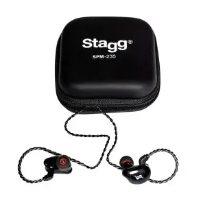 Auriculares In Ear Stagg - 2 Vías Color Negro SPM235BK