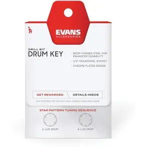 Evans Llave De Afinar Bateria Torque Key Americana