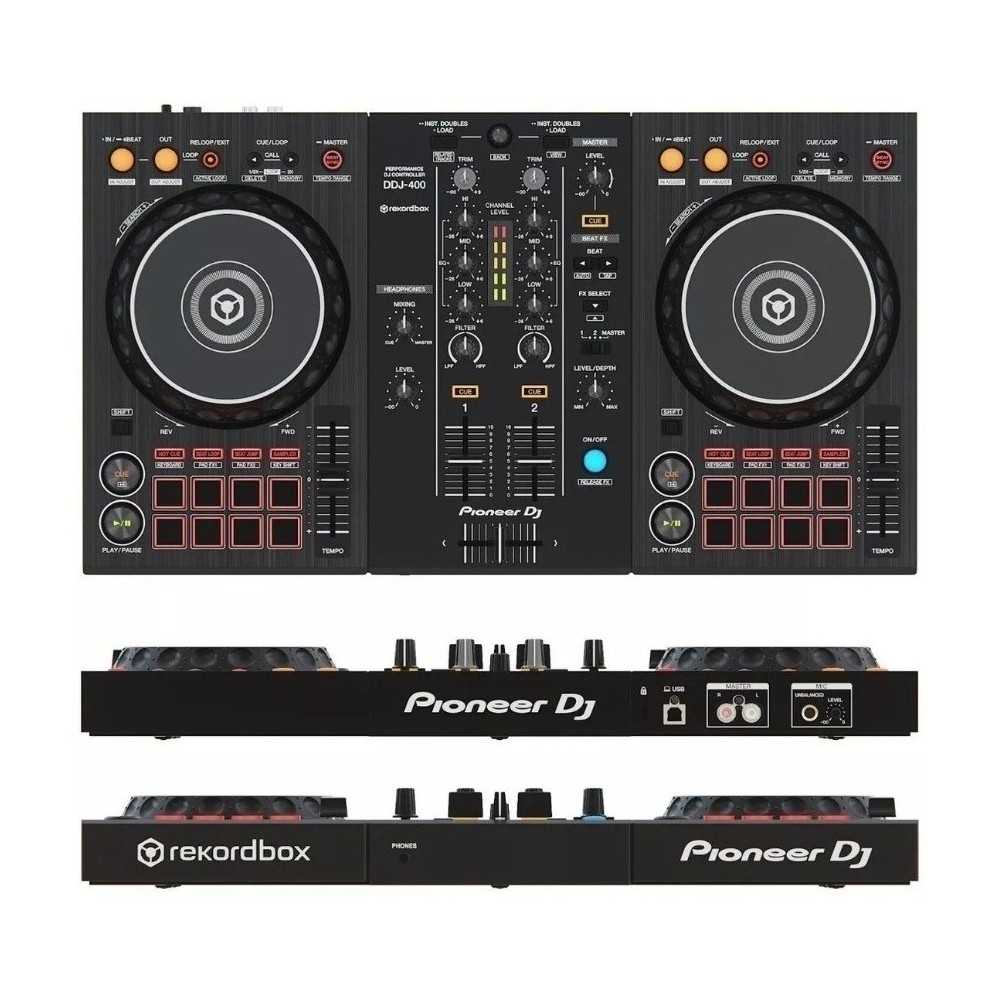 Controlador Pioneer Ddj 400 Rb Rekord Box Portatil 2 Platos