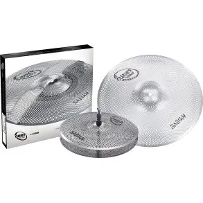 Set De Platillos Sabian Low Volume Quiet Tone Hi Hat 13" + Crash/Ride 18"