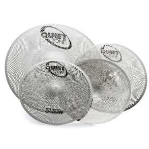 Set De Platillos Sabian Low Volume Quiet Tone Hi Hat 13" + Crash 14" + Ride 18"