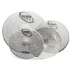 Set De Platillos Sabian Low Volume Quiet Tone Hi Hat 13" + Crash 14" + Ride 18"