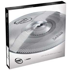 Set De Platillos Sabian Low Volume Quiet Tone Hi Hat 13" + Crash 14" + Ride 18"