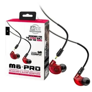 Auricular In Ear Mee Audio M6 Pro Color Rojo / Red