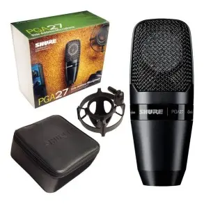 Microfono Condenser Shure Con Accesorios PGA27-LC