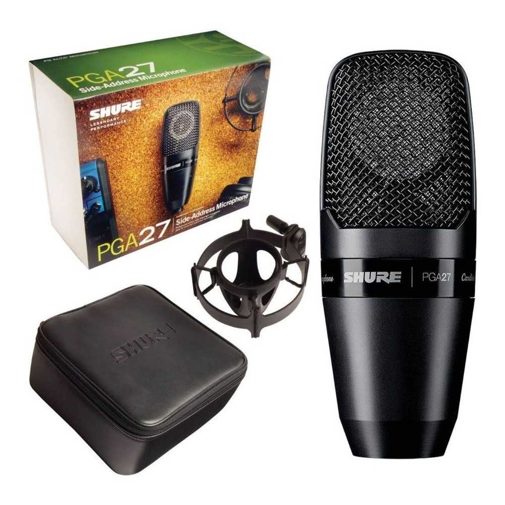 Microfono Condenser Shure Con Accesorios PGA27-LC