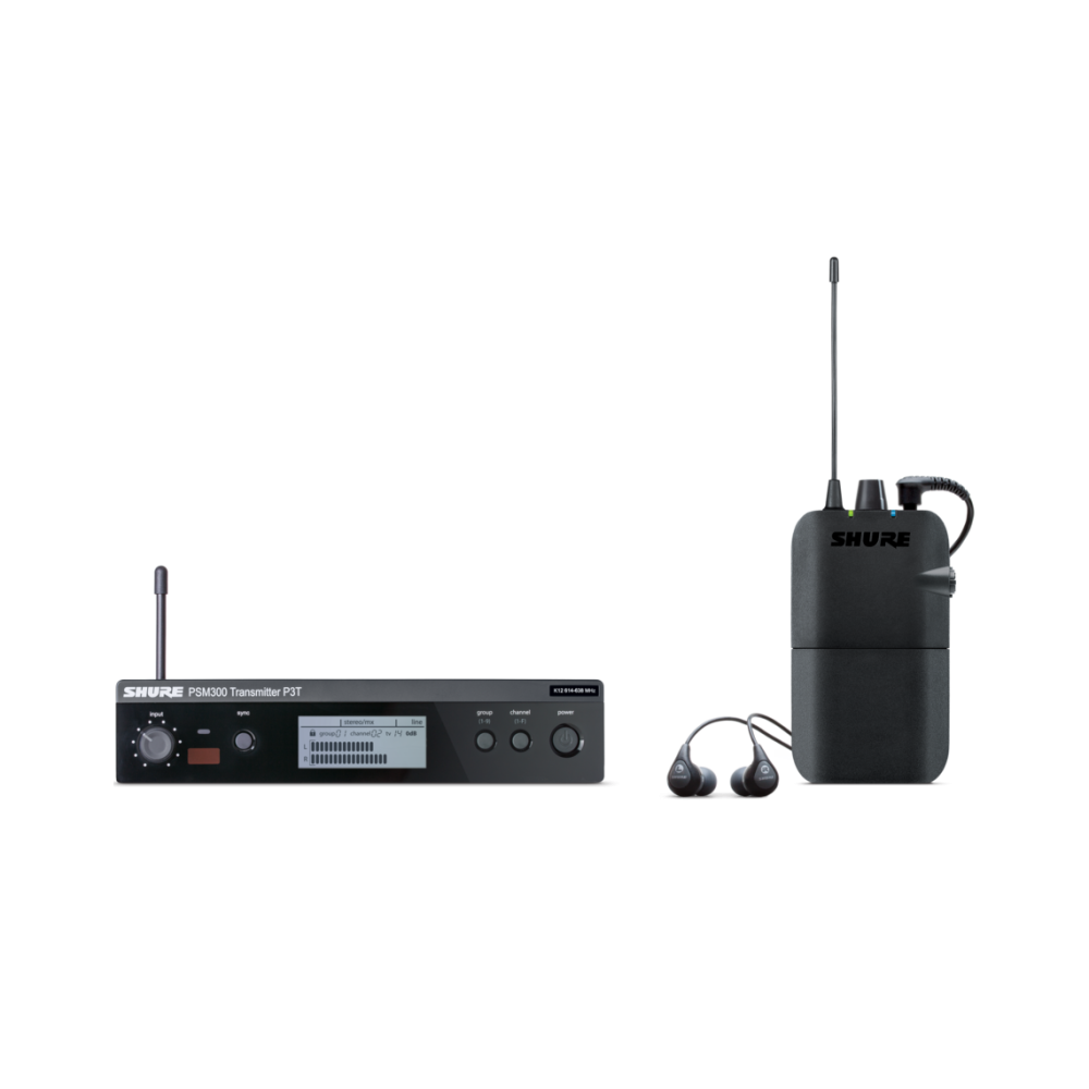 Sistema De Monitoreo Intraural Shure Psm300 Con Auricular Se112 In Ear