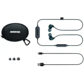 Auricular Shure SE112 Intraural negro con Bluetooth C/control remoto y microfono SE112-K-BT1