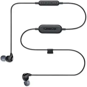 Auricular Shure SE112 Intraural negro con Bluetooth C/control remoto y microfono SE112-K-BT1