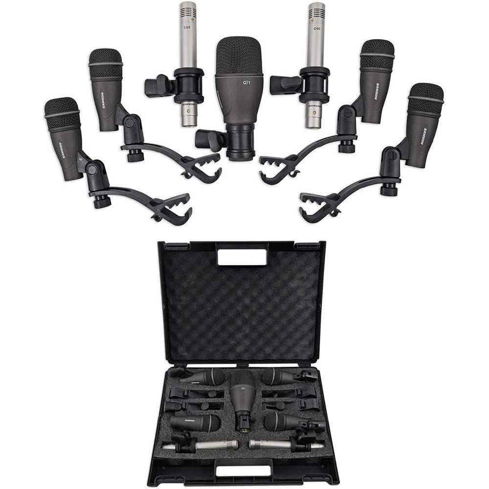 Set De 7 Micrófonos Samson Para Batería Acústica DK707