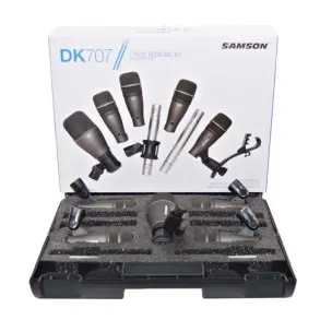Set De 7 Micrófonos Samson Para Batería Acústica DK707