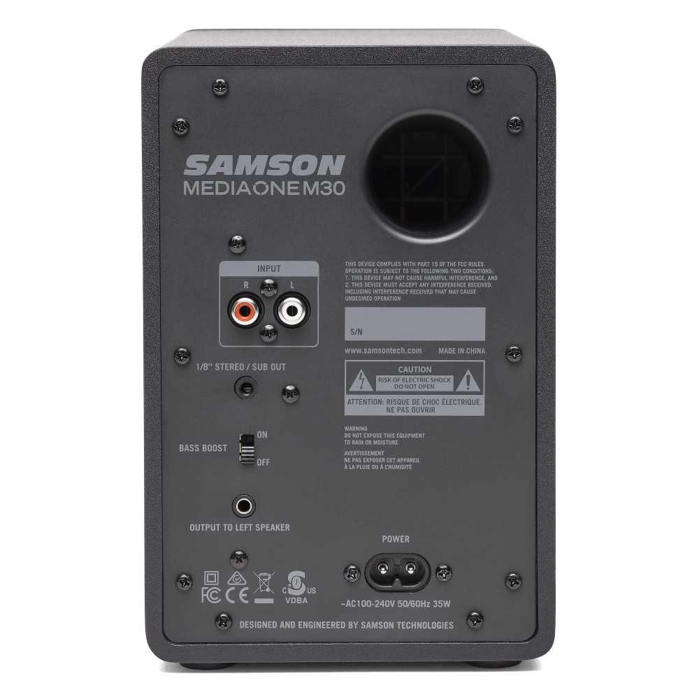 Monitores De Estudio Samson Mediaone M30 20W 3" Pulgadas